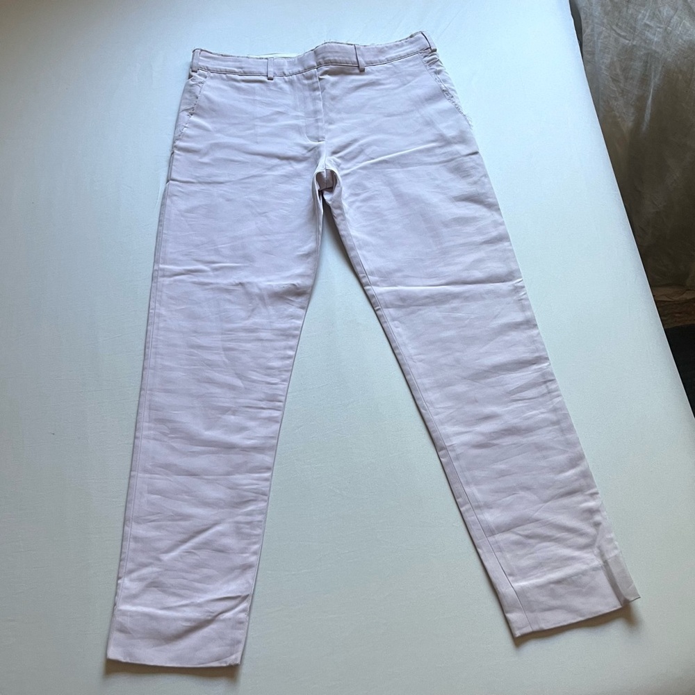 JONATHAN COHEN light lavender lilac purple‎ slim tapered leg cropped pants